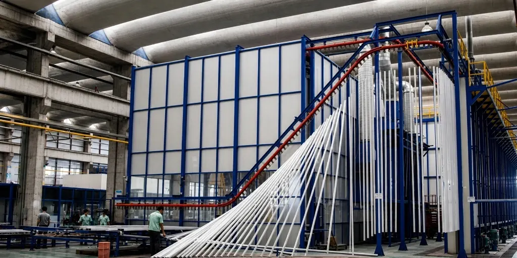 Evertop Aluminum Vertical Powder Coating Production Line